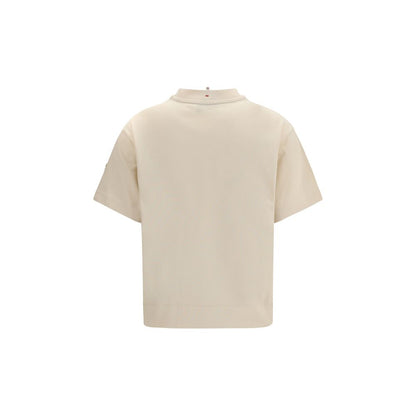 Moncler Grenoble Beige Cotton Sportswear T-Shirt