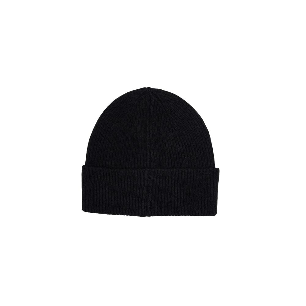 Liu Jo Black Polyester Beanie & Scarf Set