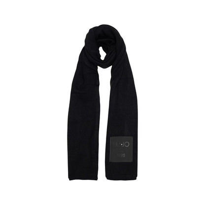 Liu Jo Black Polyester Beanie & Scarf Set
