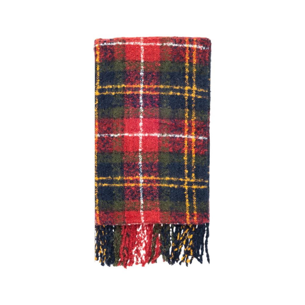 Barbour Bordeaux Polyester Scarf Set