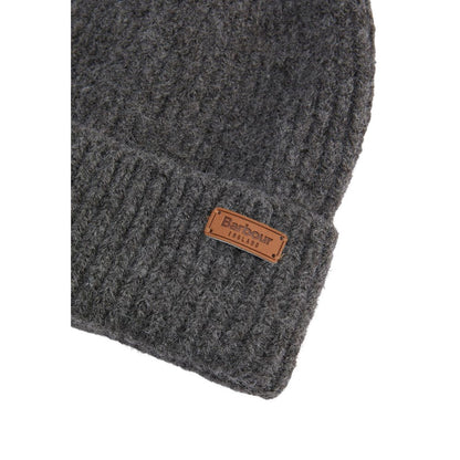 Barbour Gray Polyester Beanie & Blair Scarf Set