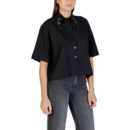Colcci Black Viscose Shortsleeve Shirt