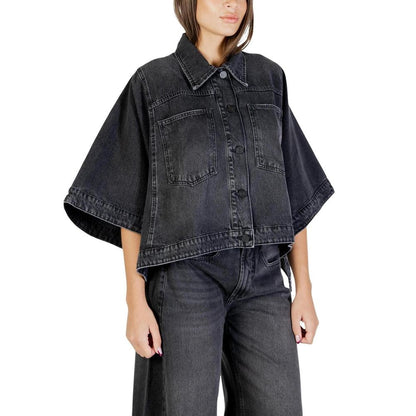 Colcci Black Cotton Denim Jacket