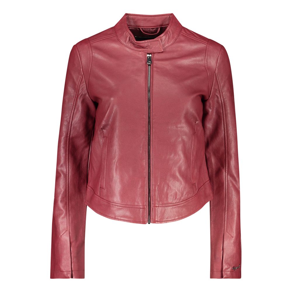 Desigual Rosso Polyurethane Women Jacket - ARIEL