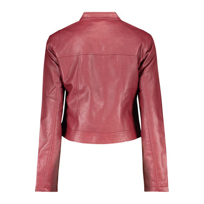 Desigual Rosso Polyurethane Women Jacket - ARIEL