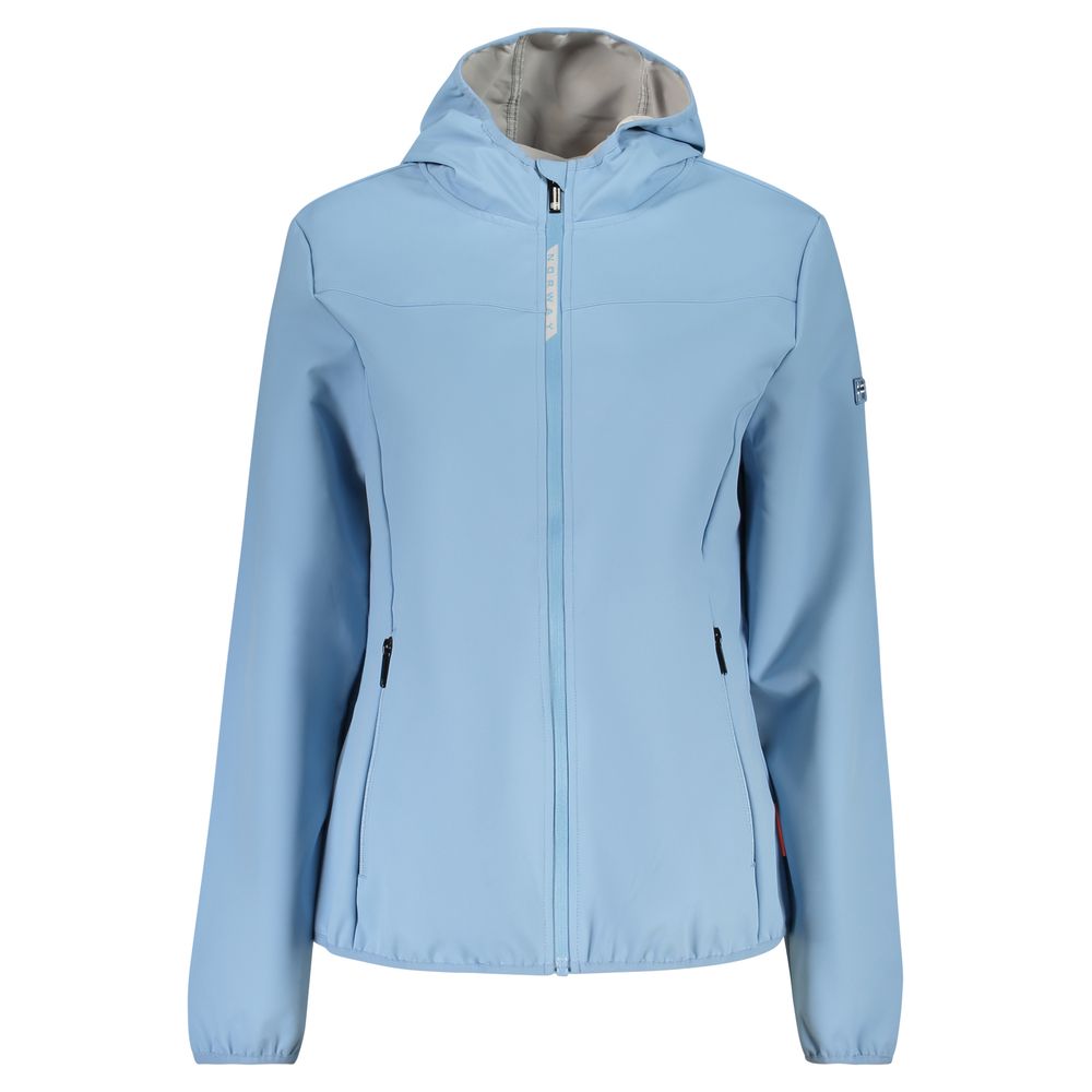 Norway 1963 Azzurro Blue Hooded Shell Jacket for Women