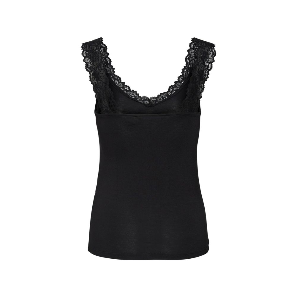 Vero Moda VMROSA SL TOP GA JRS NOOS 10287348 Black Viscose Tank Top