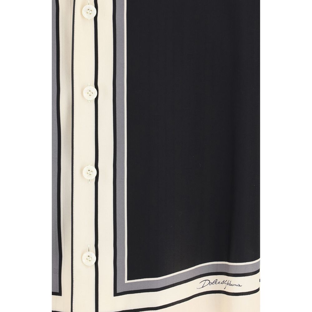 Dolce & Gabbana Multicolor Silk Pattern Shirt