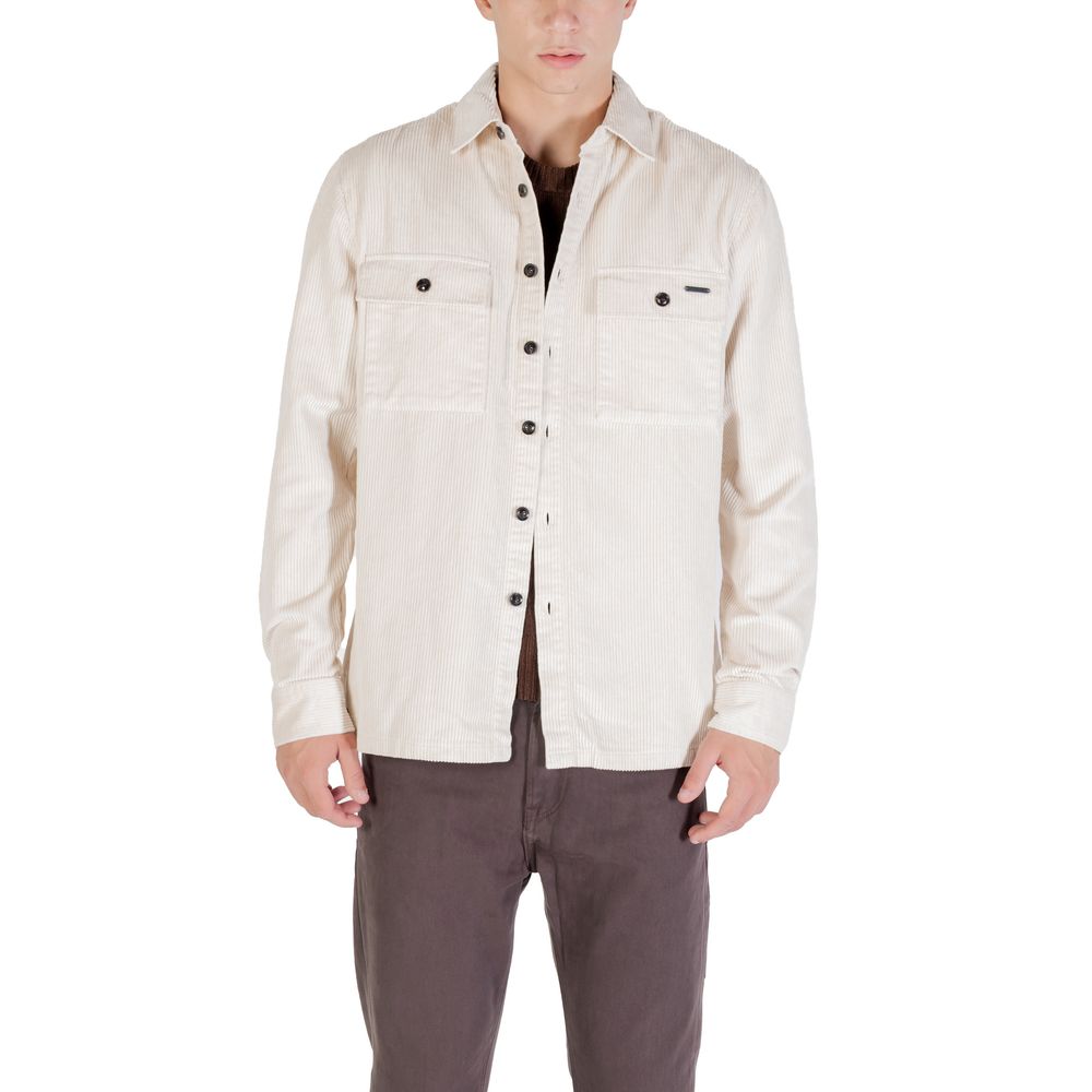 Gianni Lupo OVERSHIRT GL7820S Cream Cotton Shirt