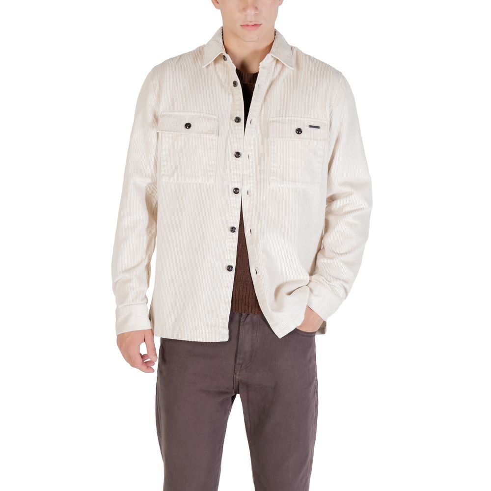 Gianni Lupo OVERSHIRT GL7820S Cream Cotton Shirt