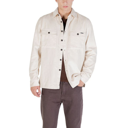 Gianni Lupo OVERSHIRT GL7820S Cream Cotton Shirt