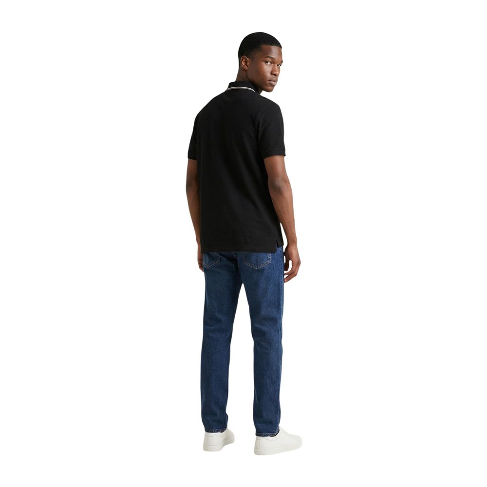 Colmar Originals Black Cotton Polo Shirt for Men