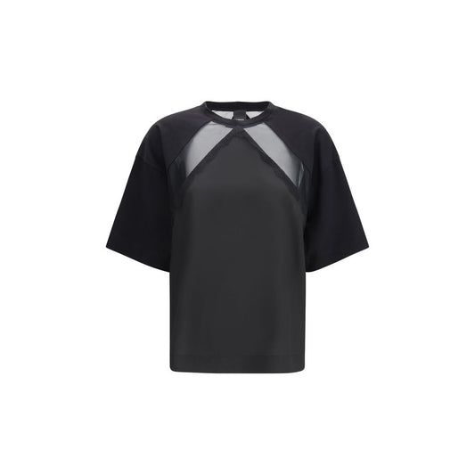 PINKO Black Cotton T-Shirt - Stephanie