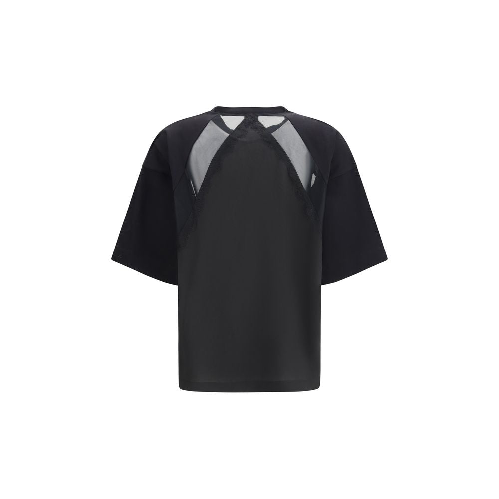 PINKO Black Cotton T-Shirt - Stephanie