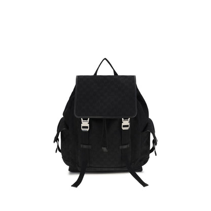 Gucci Black Large GG Canvas Backpack - Cruise 2026 Collection