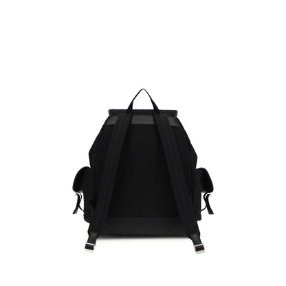 Gucci Black Large GG Canvas Backpack - Cruise 2026 Collection