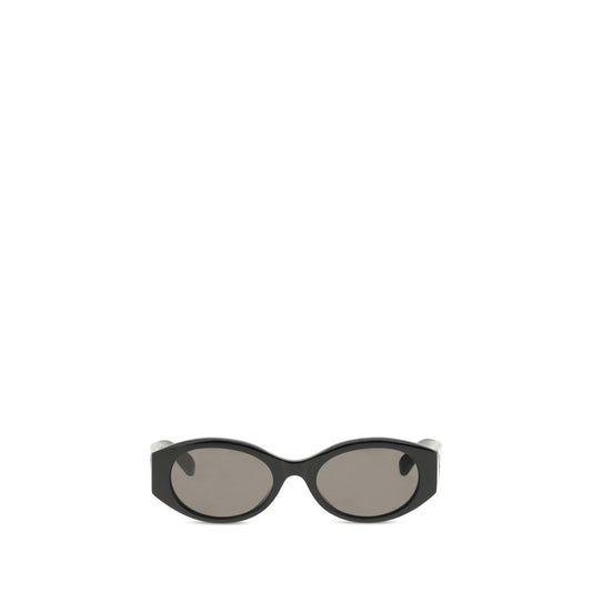 Balenciaga Women’s Sunglasses – Black Round Frame with Bio-Nylon Lenses