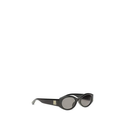 Balenciaga Women’s Sunglasses – Black Round Frame with Bio-Nylon Lenses