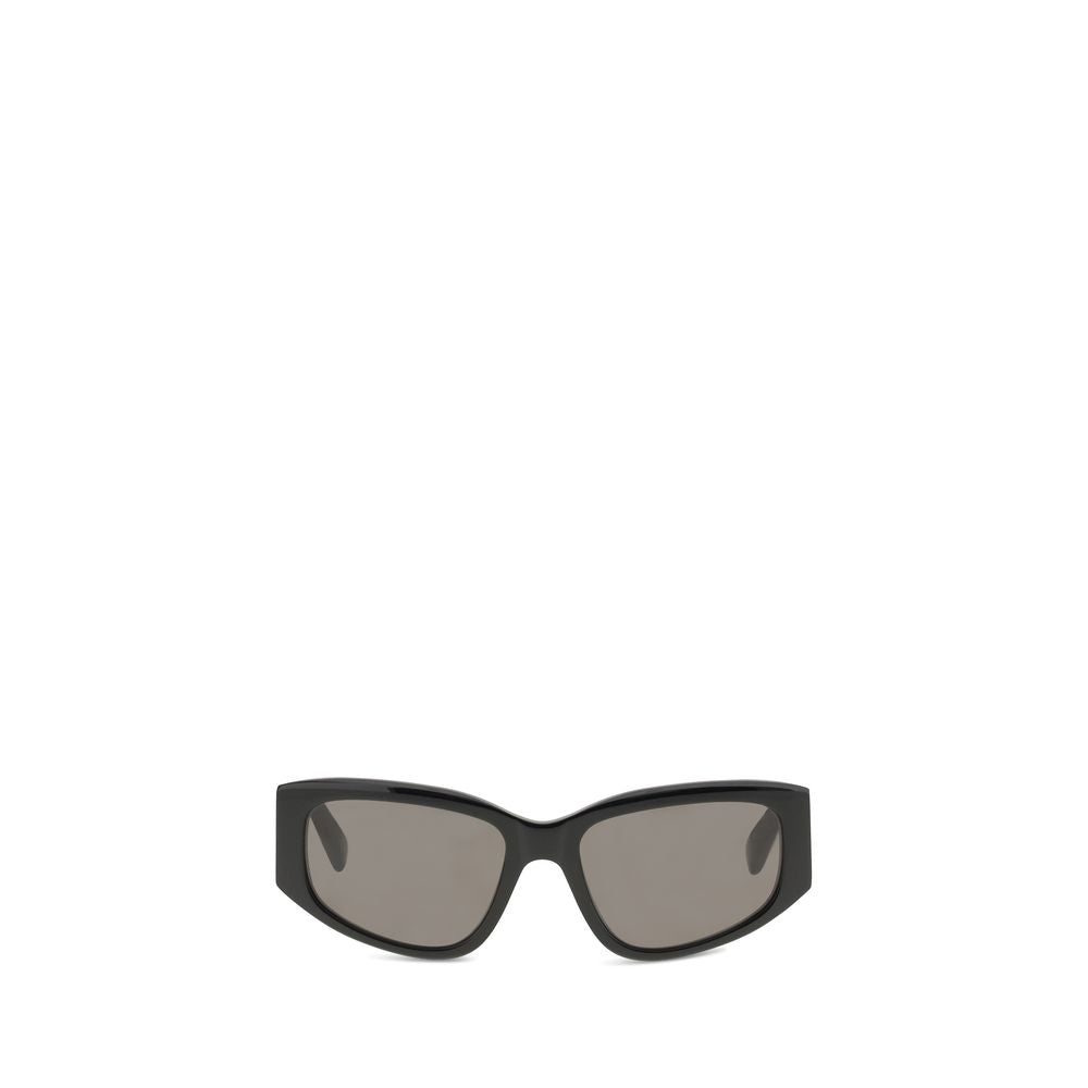 Balenciaga Women’s Sunglasses – Black Rectangular Frame, Bio-Nylon Lenses