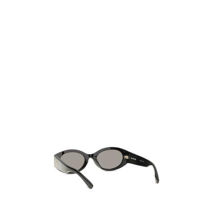 Balenciaga Women’s Sunglasses – Black Round Frame with Bio-Nylon Lenses