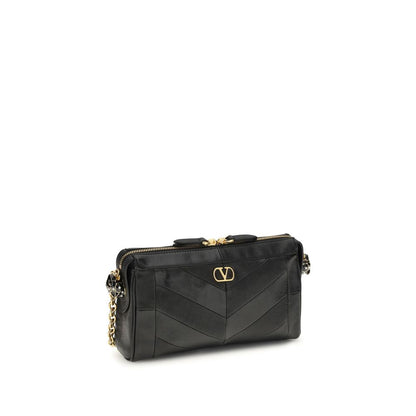 Valentino Garavani Black Lamb Ovis Aries Shoulder Bag