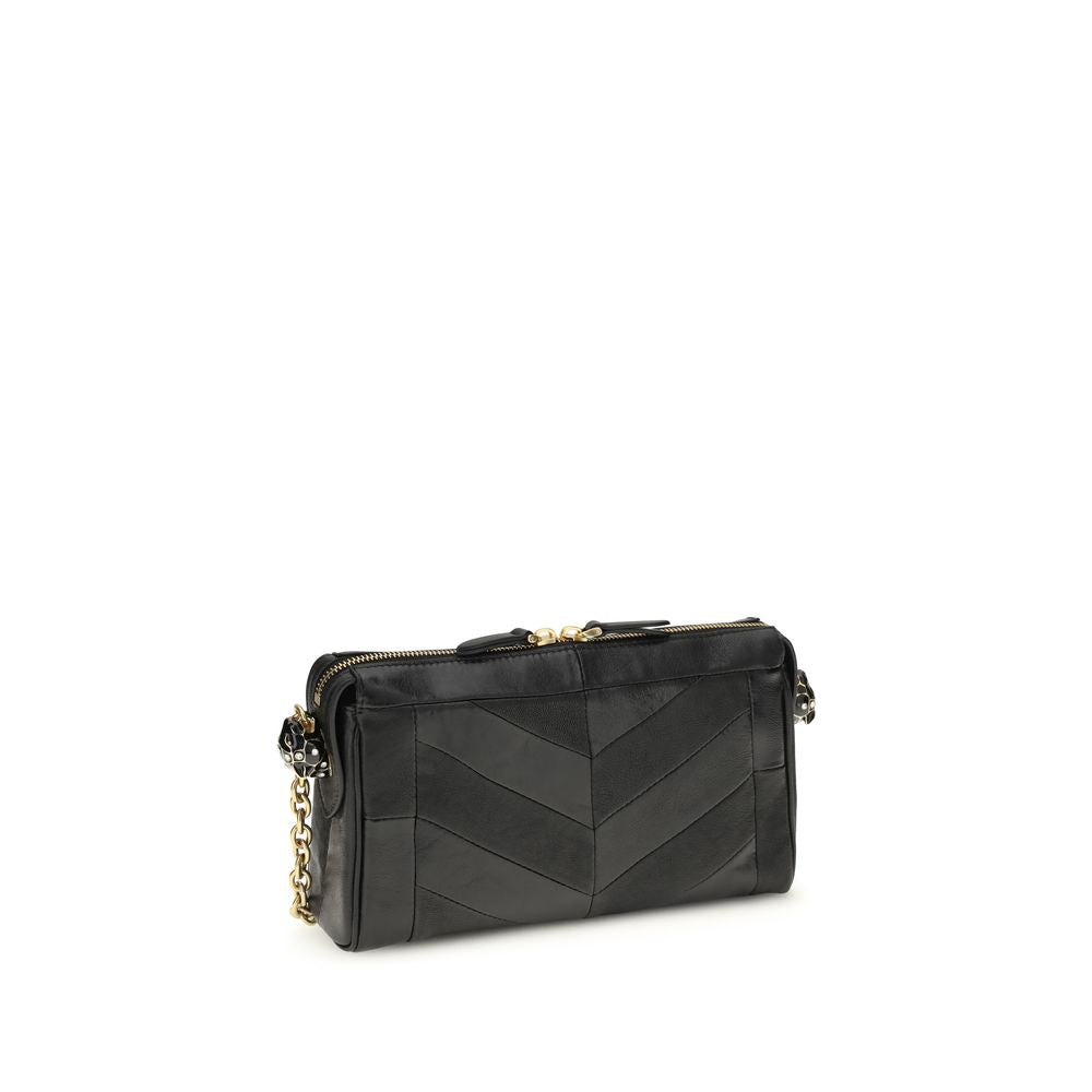 Valentino Garavani Black Lamb Ovis Aries Shoulder Bag