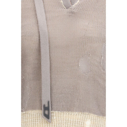 Diesel Gray Cotton Sweatshirt: Bold Streetwear Statement