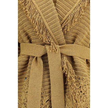 Alanui Gold Polyester Cardigan - Island Memories