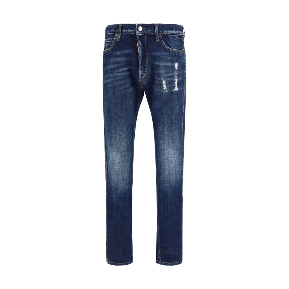Dsquared² Teddy Mini Front Jeans in Blue Denim