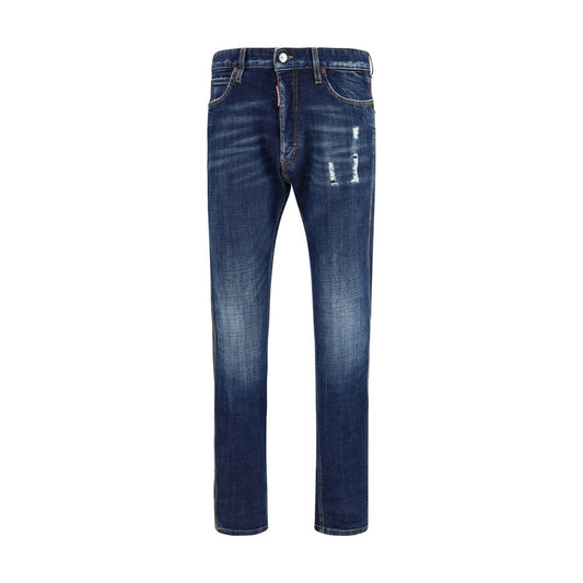 Dsquared² Teddy Mini Front Jeans in Blue Denim