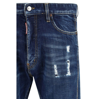 Dsquared² Teddy Mini Front Jeans in Blue Denim