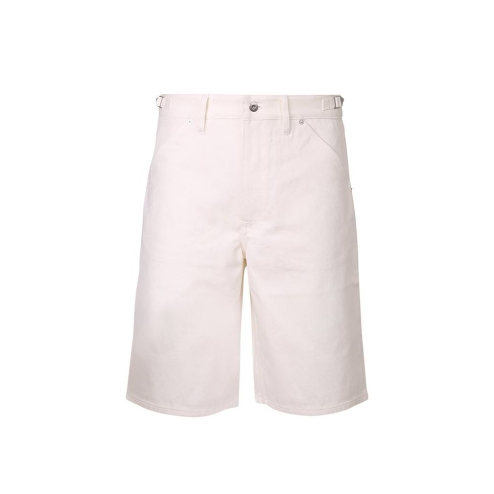 Jil Sander White Cotton Knee Length Trousers for Men