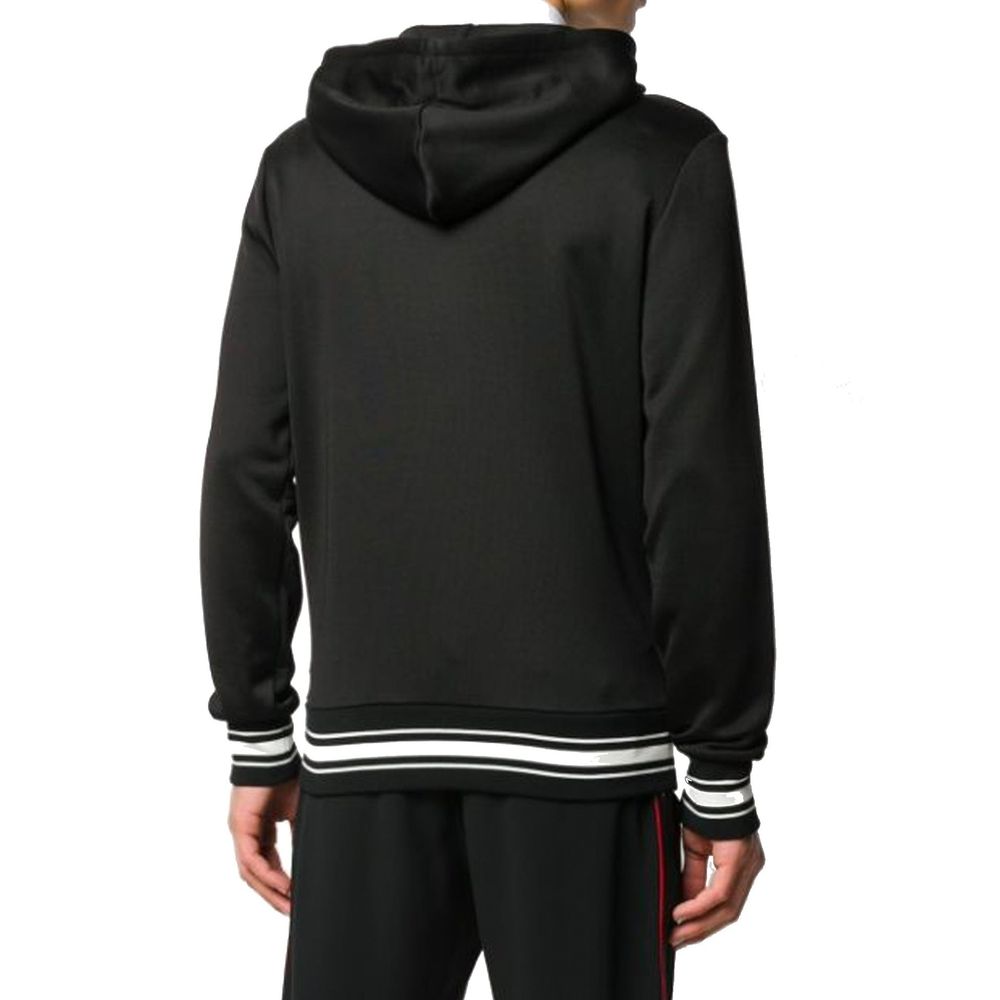 Alexander McQueen Black Cotton Sweatshirt – A Masterpiece of Edgy Elegance