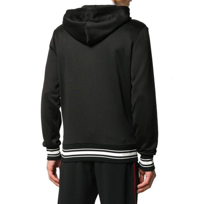 Alexander McQueen Black Cotton Sweatshirt – A Masterpiece of Edgy Elegance