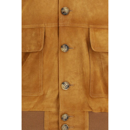 Valstar Brown Goatskin Bomber Jacket