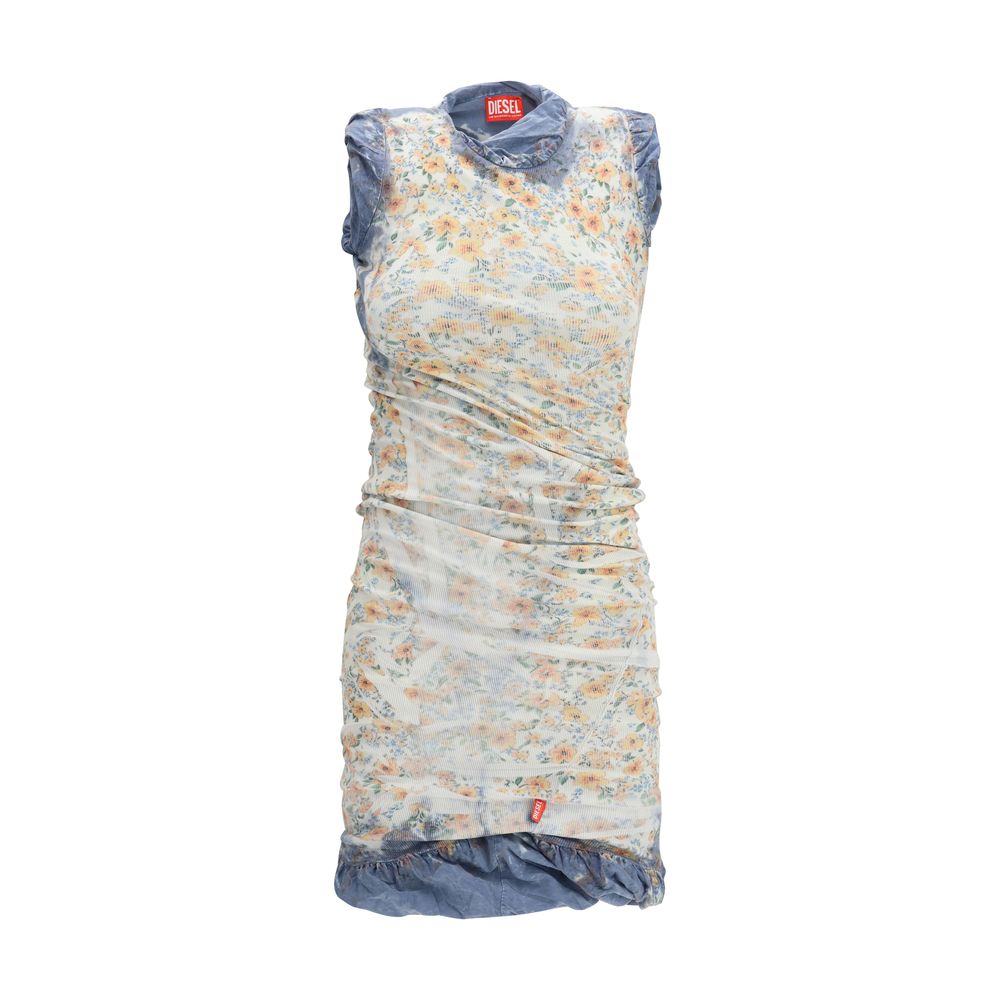 Diesel D-Ayana Multicolor Cotton Casual Dress