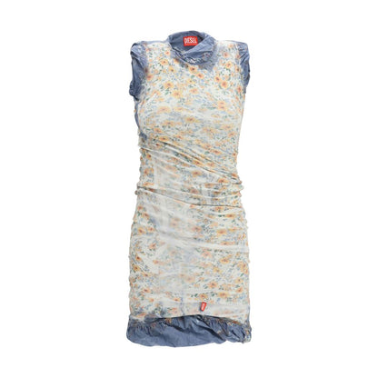 Diesel D-Ayana Multicolor Cotton Casual Dress