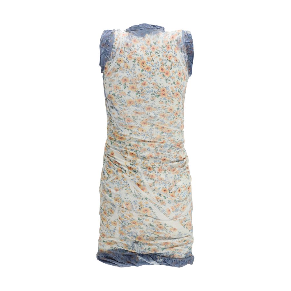 Diesel D-Ayana Multicolor Cotton Casual Dress