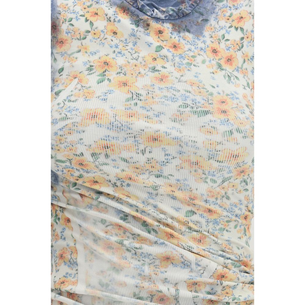 Diesel D-Ayana Multicolor Cotton Casual Dress