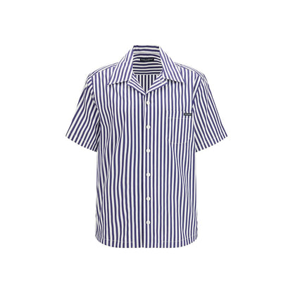 Dolce & Gabbana Multicolor Cotton Pattern Bowling Shirt