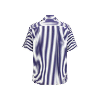Dolce & Gabbana Multicolor Cotton Pattern Bowling Shirt