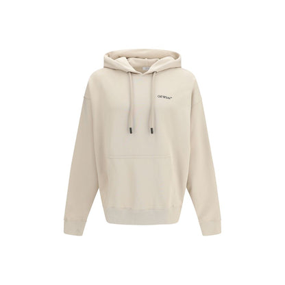 Off-White Beige Cotton Sweatshirt – Half Arrows Skate Hoodie