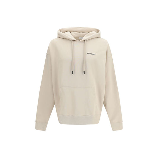 Off-White Beige Cotton Sweatshirt – Half Arrows Skate Hoodie