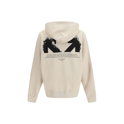 Off-White Beige Cotton Sweatshirt – Half Arrows Skate Hoodie