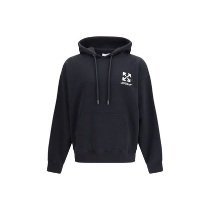 Off-White Black Cotton Small Arrow Skate Hoodie