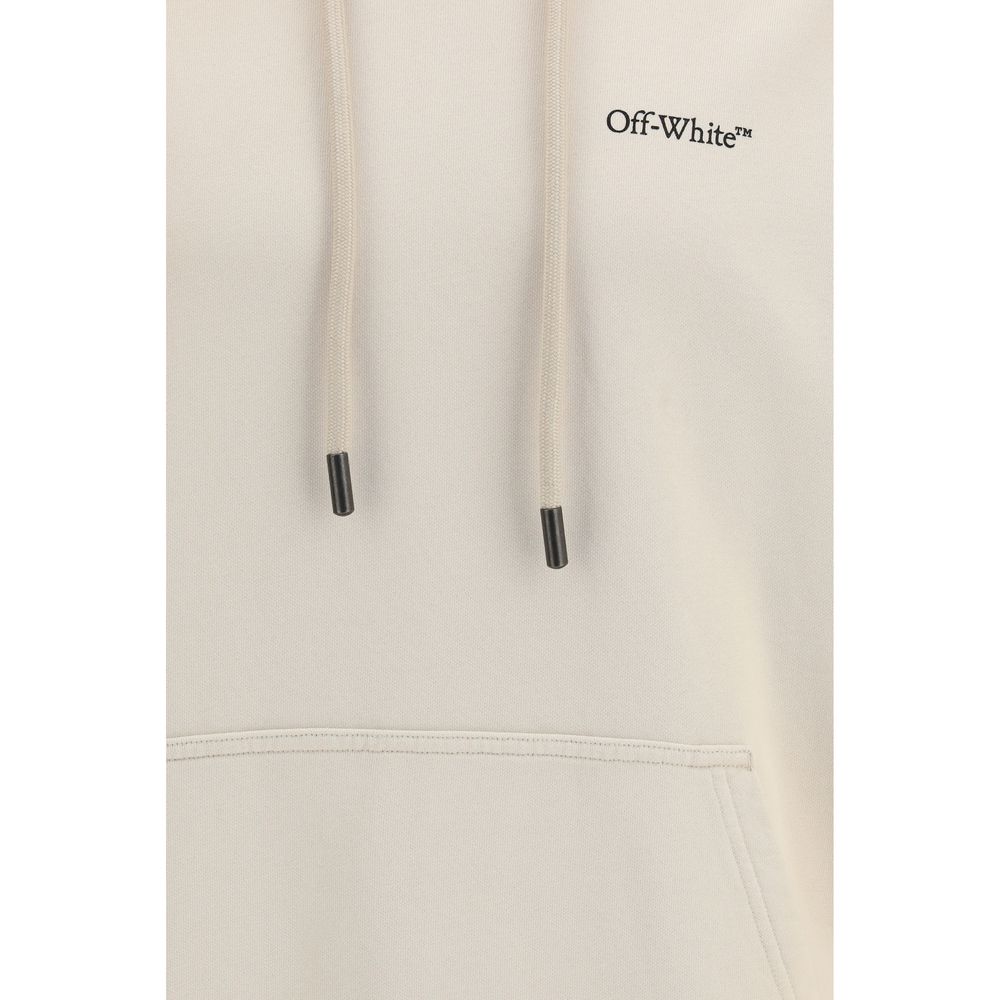 Off-White Beige Cotton Sweatshirt – Half Arrows Skate Hoodie
