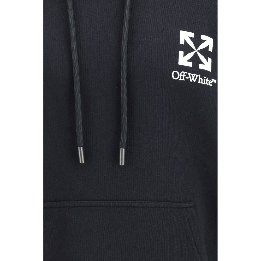 Off-White Black Cotton Small Arrow Skate Hoodie