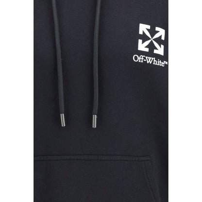 Off-White Black Cotton Small Arrow Skate Hoodie