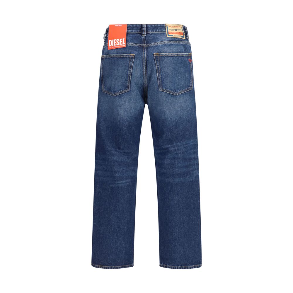 Diesel Blue Cotton Tapered Jeans - Regular 2024 D-Macs
