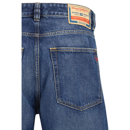 Diesel Blue Cotton Tapered Jeans - Regular 2024 D-Macs